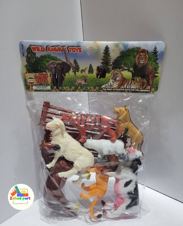 خرید آنلاین باغ وحش 7عددی 729 به صورت تک و عمده