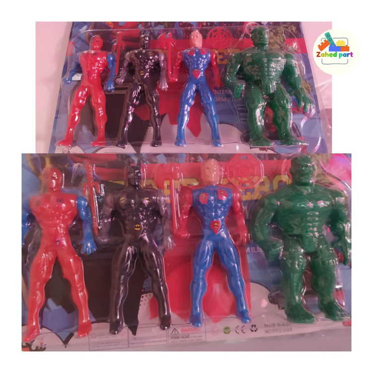 خرید آنلاین ست شخصیت4تایی قهرمان کارتی به صورت تک و عمده