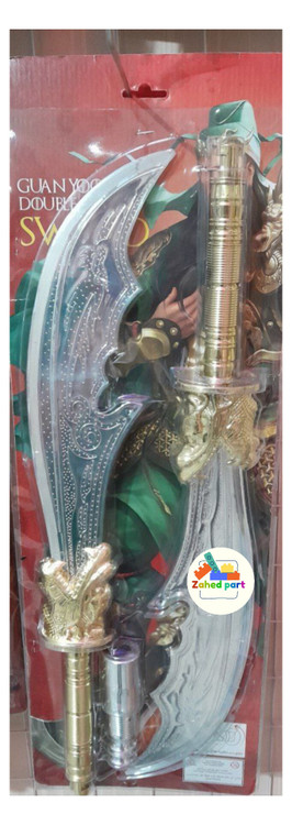 خرید آنلاین ست شمشیر 2عددی دسته طلایی به صورت تک و عمده