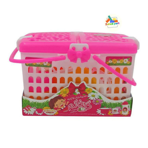 خرید آنلاین سبد پیکنیک 25 پارچه کوچک گل خانم کد S02