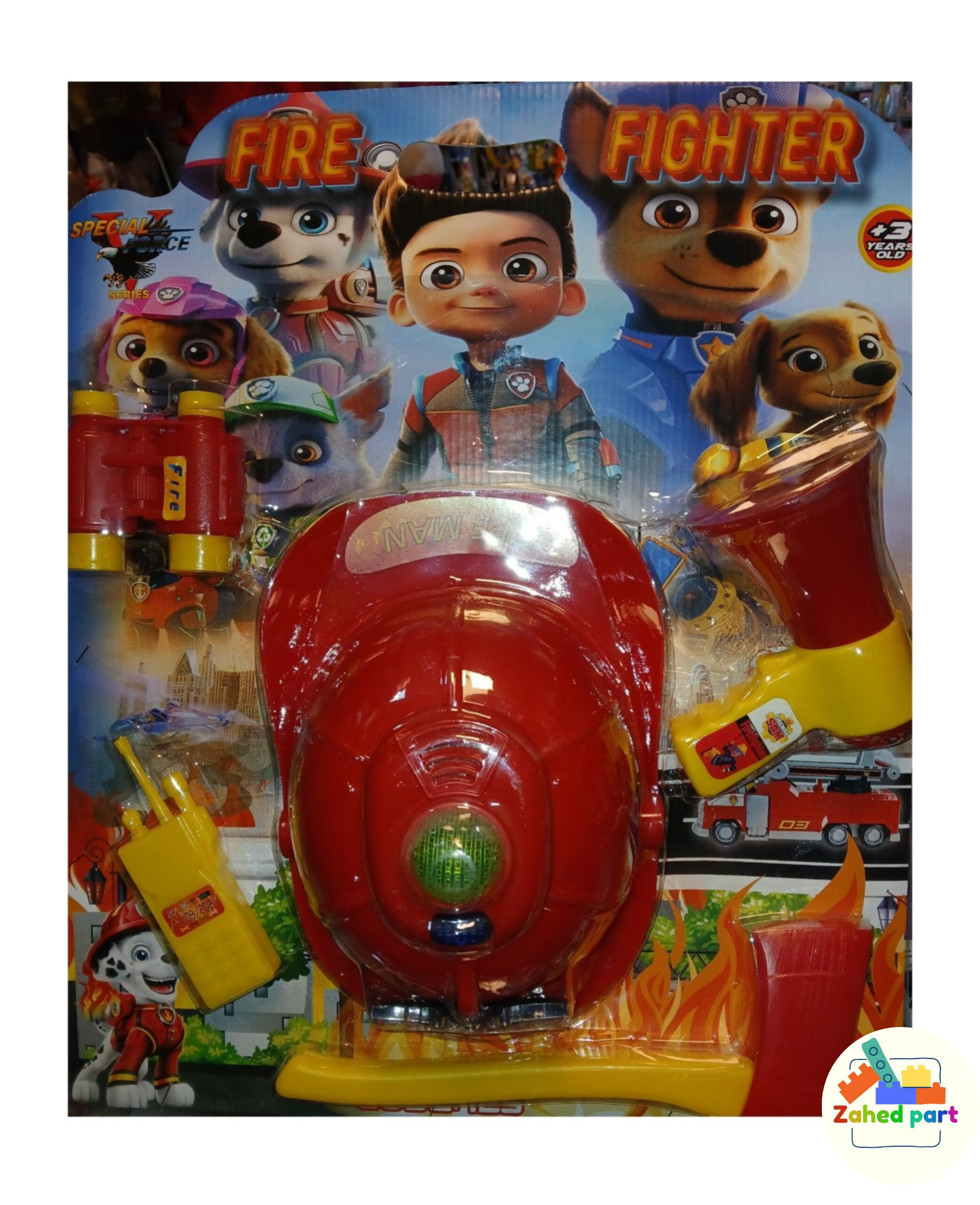 خرید  آنلاین مجموعه کلاه آتش نشان 4 تکه به صورت تک و عمده