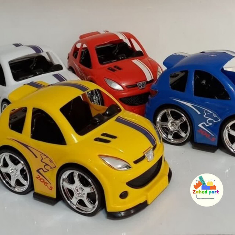 ماشین اسباب بازی 206 کوچک وکیوم، مناسب بازی کودک و خرید تکی و عمده